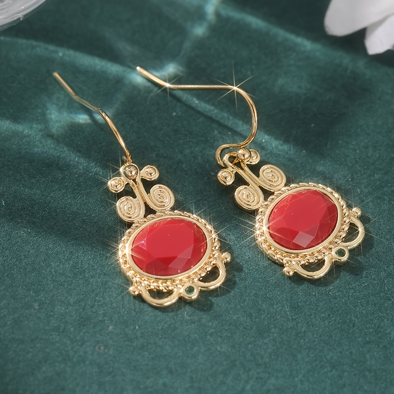 Women's Handmade Minimalist Golden Pendant Earrings